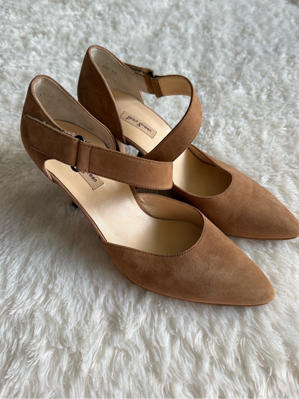 Paul Green “Nicki” Asymmetrical Suede Pumps